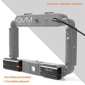 GVM Great Video Maker LED Ring Light 5600K Selfie Light, Smartphone Video Rig & Phone Video Stabilizer for Camera, Smartphone, Makeup, YouTube Setup, Self-Portrait Shooting with Bluetooth