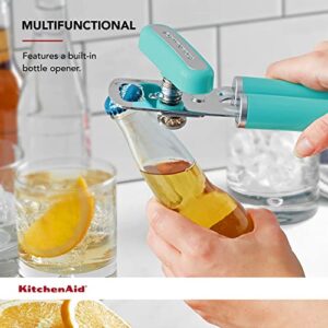 KitchenAid Classic Multifunction Can Opener / Bottle Opener, 8.34-Inch, Aqua Sky