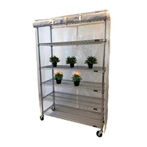 Formosa Covers Storage Shelving Unit Cover See Through Mesh PVC, fits Racks 48" Wx18 Dx72 H All Mesh PVC (Cover only)