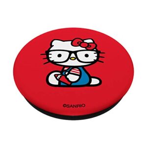 Hello Kitty Nerd Glasses Classic PopSockets PopGrip: Swappable Grip for Phones & Tablets