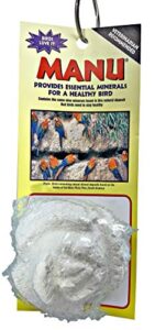 manu 3244 small rose white natural mineral clay block for birds