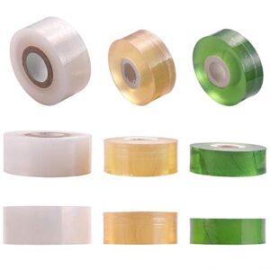 NAYE Grafting Tape for Fruit Trees,3 Pcs Stretchable Floristry Film,3 Color with Various Elasticity,Plants Repair Budding Tape