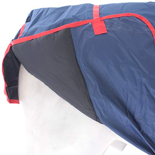 Horseware Ireland Mio All-in-One Turnout Sheet Dark Blue/Red 72