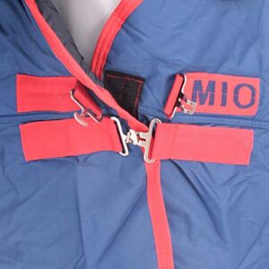 Horseware Ireland Mio All-in-One Turnout Sheet Dark Blue/Red 72