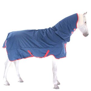 Horseware Ireland Mio All-in-One Turnout Sheet Dark Blue/Red 72