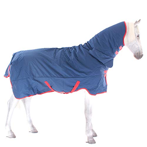 Horseware Ireland Mio All-in-One Turnout Sheet Dark Blue/Red 72