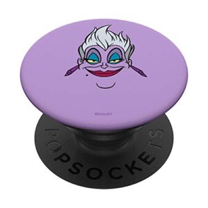 disney villains ursula big face popsockets popgrip: swappable grip for phones & tablets