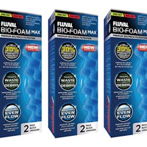 FV Fluval 6 Pack of Bio-Foam Max Media for Fluval 206/306 and 207/307 Aquarium Filters