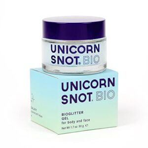 unicorn snot bio glitter holographic body glitter gel for body, face, hair - vegan & cruelty free - 1.7 oz (galaxy)