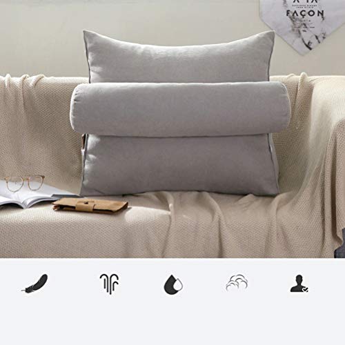 HEALLILY Triangle Wedge Pillow Back Support Cushion Sofa Bed Office Chair Rest Cushion Throw Pillow