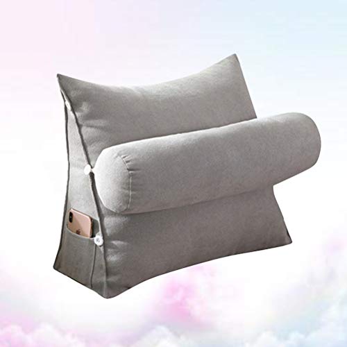 HEALLILY Triangle Wedge Pillow Back Support Cushion Sofa Bed Office Chair Rest Cushion Throw Pillow