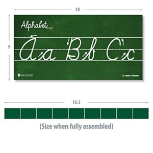 Cursive Alphabet Classroom Wall Strip Young N Refined (Glossy Paper)