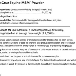 UltraCruz Equine MSM, Glucosamine Sulfate and Chondroitin Sulfate Horse Joint Supplement Bundle, 4 lb Each MSM and Glucosamine, 1 lb Chondroitin, Powders