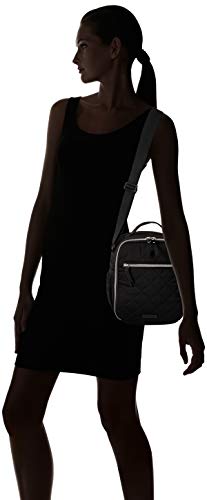 Vera Bradley Women's Women's Performance Twill Deluxe Lunch Bunch Lunch Bag, Black, One Size