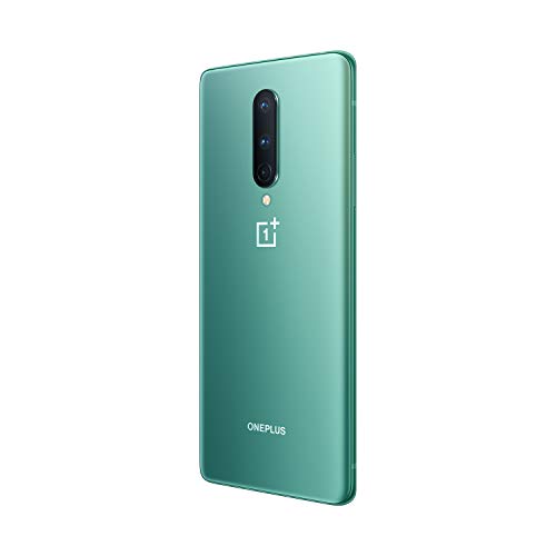 OnePlus 8 (5G) Dual-SIM IN2013 128GB/8GB RAM (GSM + CDMA) Factory Unlocked Android Smartphone (Glacial Green)- International Version