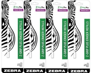 zebra z-grip plus mechanical pencil eraser refills 16-count