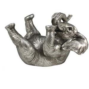 Comfy Hour Resin 5" Silvery Elephant Wine Rack Bottle Holder, Wildlife Collection