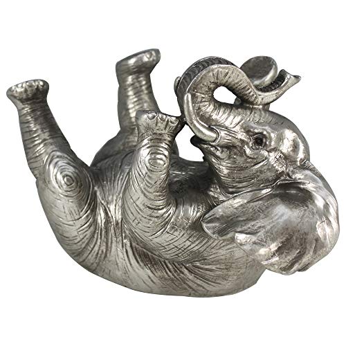 Comfy Hour Resin 5" Silvery Elephant Wine Rack Bottle Holder, Wildlife Collection
