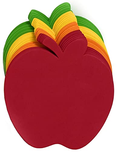 Foam Apple Cut Outs Apple Cutouts Apple Decoration Bulletin Board Cut Outs Classroom Decor Apple Decorations Back to School Cutouts Classroom Decoration 6" Medium Large Die Cut Apples Shapes (24)