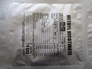 axenic 20 grams methyl nicotinate 99.67% powder cas# 93-60 - 7