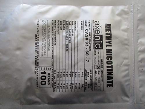 AXENIC 20 Grams Methyl Nicotinate 99.67% Powder CAS# 93-60 - 7