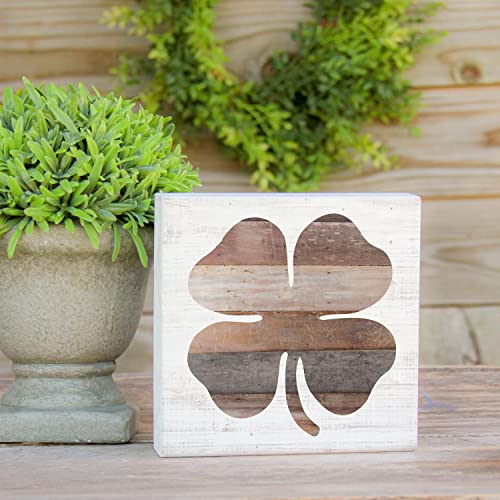 Simply Said, INC Small Talk Squares 5.25" Wood Sign STS1272 - Shamrock