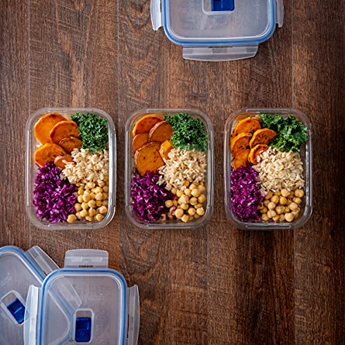 Luminarc 3.4 Cup Pure Box Active 6-Piece Food Storage Rectangle Set, Clear