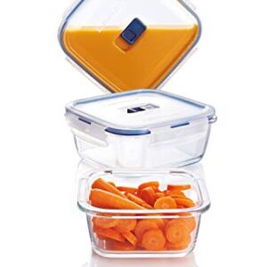 Luminarc 3.4 Cup Pure Box Active 6-Piece Food Storage Rectangle Set, Clear