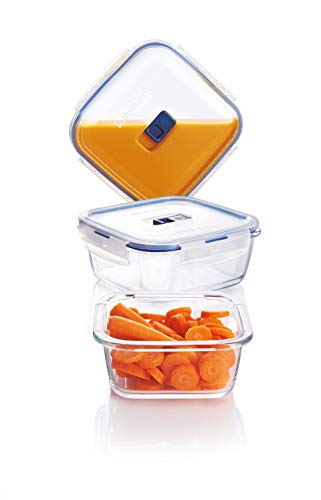 Luminarc 3.4 Cup Pure Box Active 6-Piece Food Storage Rectangle Set, Clear