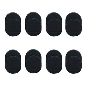 ring hook mount accessories, asonlye 8 pieces upgrade version phone mount plastic hooks for universal cellphone finger ring holder grip stand - (black)