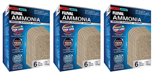 Fluval 18 Pack of Ammonia Remover for 306/406 and 307/407 Aquarium Filters