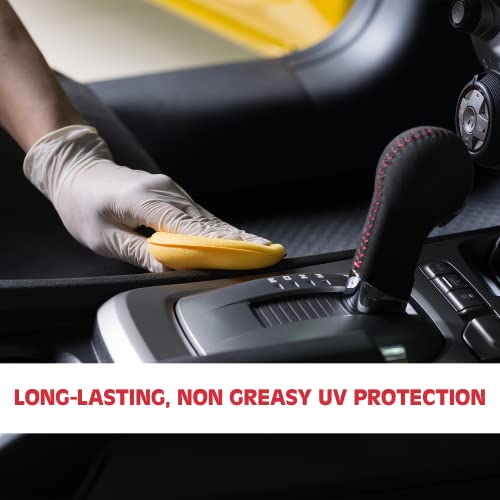 SHINE ARMOR Plastic Restorer UV Protection from UV Rays Restores Vinyl Trim Rubber Polypropylene and More Restores Dull Plastic and Degraded Plastic Protector Prevents Drying & Aging 8 Fl Oz