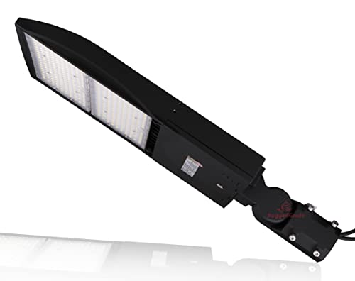 RuggedGrade 42,000 Lumen - 300 watt NextGen III LED Shoebox Lights - Dimmable - NO Photocell - Slip FIT Mount -10KV Surge