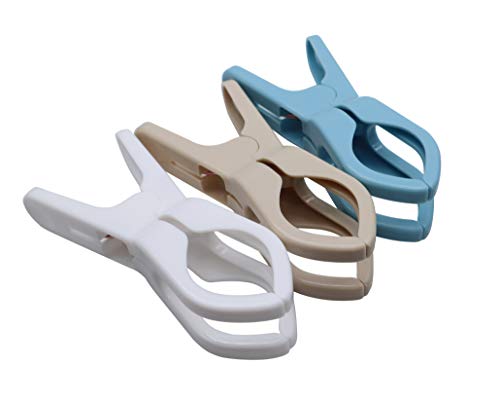 12 Pack Towel Clips Clothespin Holder for Beach Pool Loungers Clothes Blanket Swimsuits Curtains