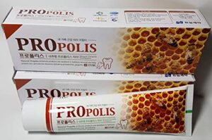 natural bee propolis toothpaste for sensitive teeth & anti-plague 6.3oz(180g) 2pcs - korean oral care