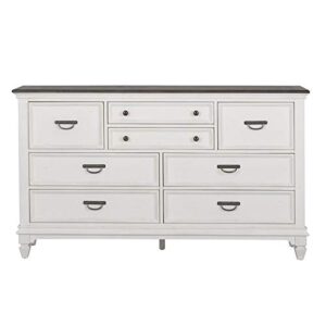 liberty furniture industries allyson park 8 drawer dresser, w66 x d19 x h38, white