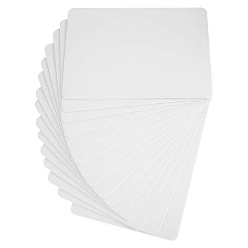 ONE MORE White Quarter Cake Sheet 13.75” x 9.75” Cake Board Sturdy Rectangle Greaseproof Pad Full 15 Pk Boards (15, White)