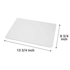 ONE MORE White Quarter Cake Sheet 13.75” x 9.75” Cake Board Sturdy Rectangle Greaseproof Pad Full 15 Pk Boards (15, White)