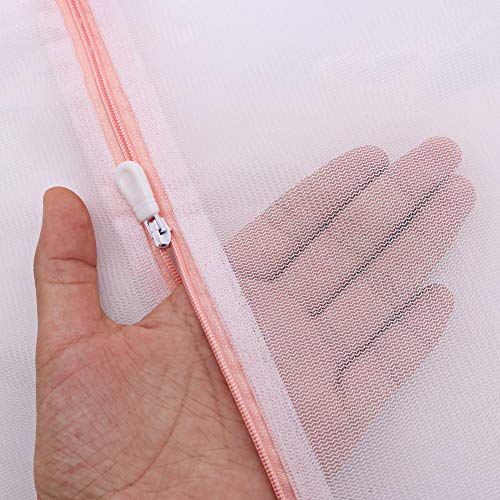Tenn Well Mesh Laundry Bags, 2 Pack 43.3 x 35.4 inch Extra Large Laundry Bags Mesh Wash Bags with Zipper for Delicates, Coats, Blankets, Toys, Bedding, Curtains