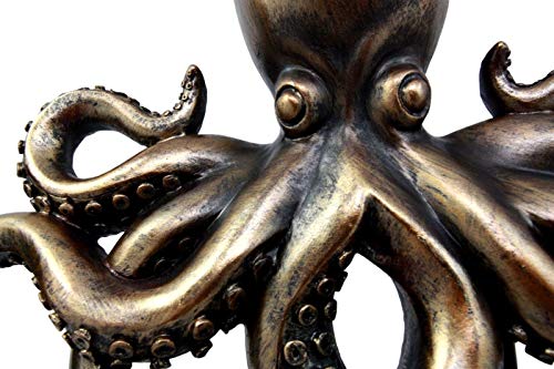 Ebros Gift The Call of Cthulhu Deep Sea Kraken Octopus Monster Wall Mount Key Holder Tentacle Hooks Sculpture Plaque Figurine 11.25" H