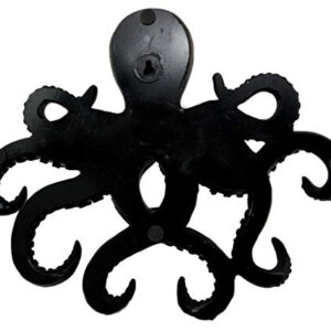 Ebros Gift The Call of Cthulhu Deep Sea Kraken Octopus Monster Wall Mount Key Holder Tentacle Hooks Sculpture Plaque Figurine 11.25" H