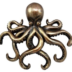 Ebros Gift The Call of Cthulhu Deep Sea Kraken Octopus Monster Wall Mount Key Holder Tentacle Hooks Sculpture Plaque Figurine 11.25" H