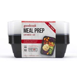good cook 10783 meal prep on fleek, 1 compartment multi-pack (2 sets of 10)2