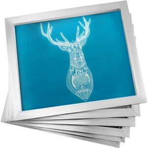 vevor silk screen frame 6 pieces aluminum silk screen frame 20x24 inch silk screen printing frame with white 110 count mesh