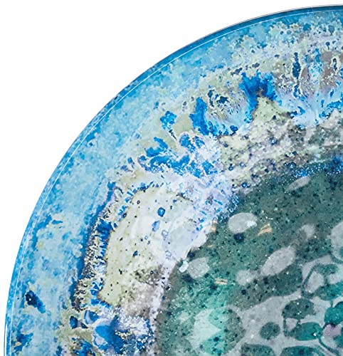 Certified International Radiance Teal 2-Piece Melamine Platter, Set, Multicolored