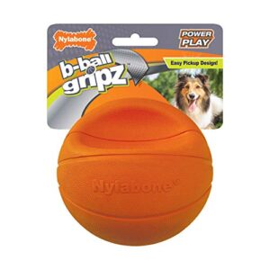 nylabone power play dog basketball b-ball gripz basketball medium (1 count)