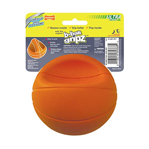 Nylabone Power Play Dog Basketball B-Ball Gripz Basketball Medium (1 Count)