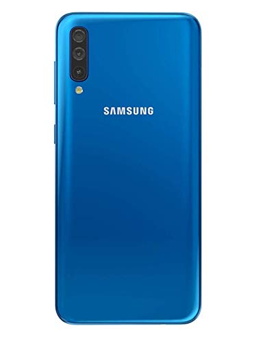 Samsung Galaxy A50 128GB, 4GB RAM 6.4" Display, 25MP, Triple Camera, Global 4G LTE Dual SIM GSM Factory Unlocked A505G/DS - International Model (Blue, 128 GB)