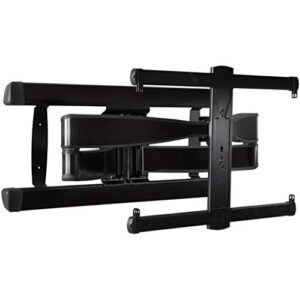 sanus premium full motion tv wall mount for tvs up to 90" - brushed black finish with fluidmotion™ design for smooth extension, swivel & tilt
