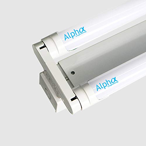 Bulb / Lamp T8 LED Store Commercial No Reflector Light Fixture *Includes 2 Bulbs (Clear Lens Bulb)